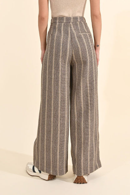 Stripe Wide Leg Pants