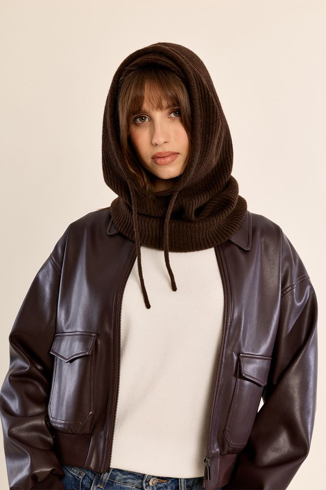 Ribbed Knit Balaclava