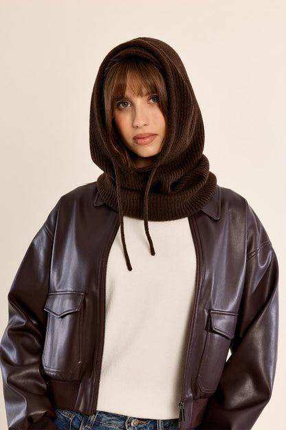 Ribbed Knit Balaclava