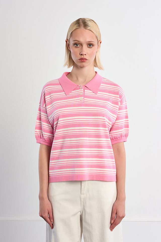 Retro Stripe Polo