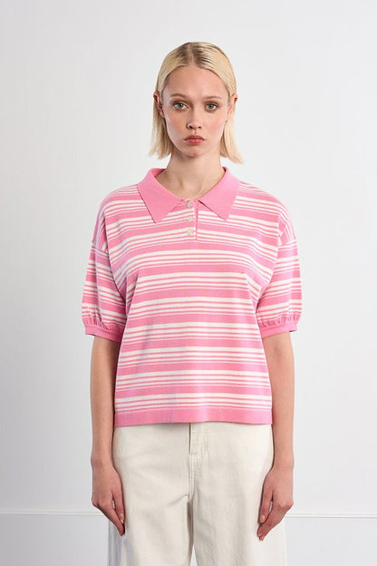 Retro Stripe Polo