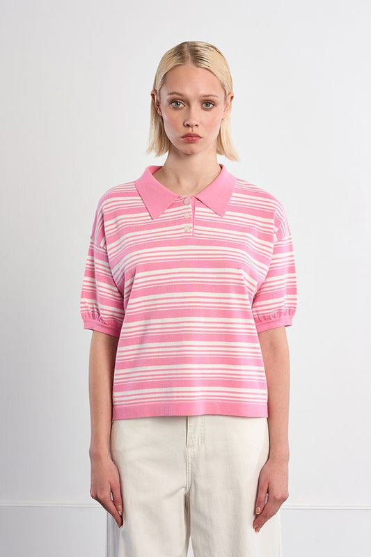 Retro Stripe Polo