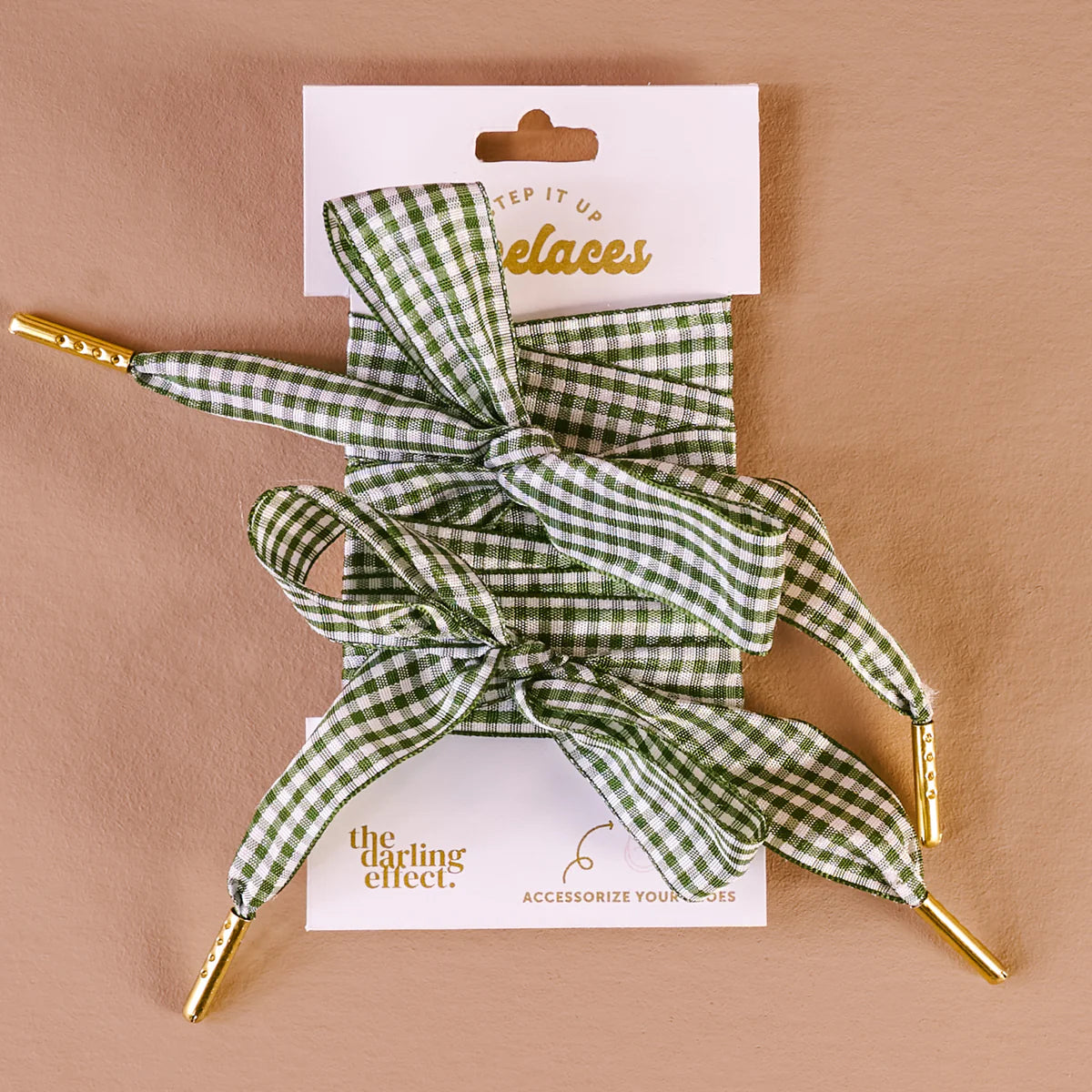 Step It Up Shoelaces- Gingham