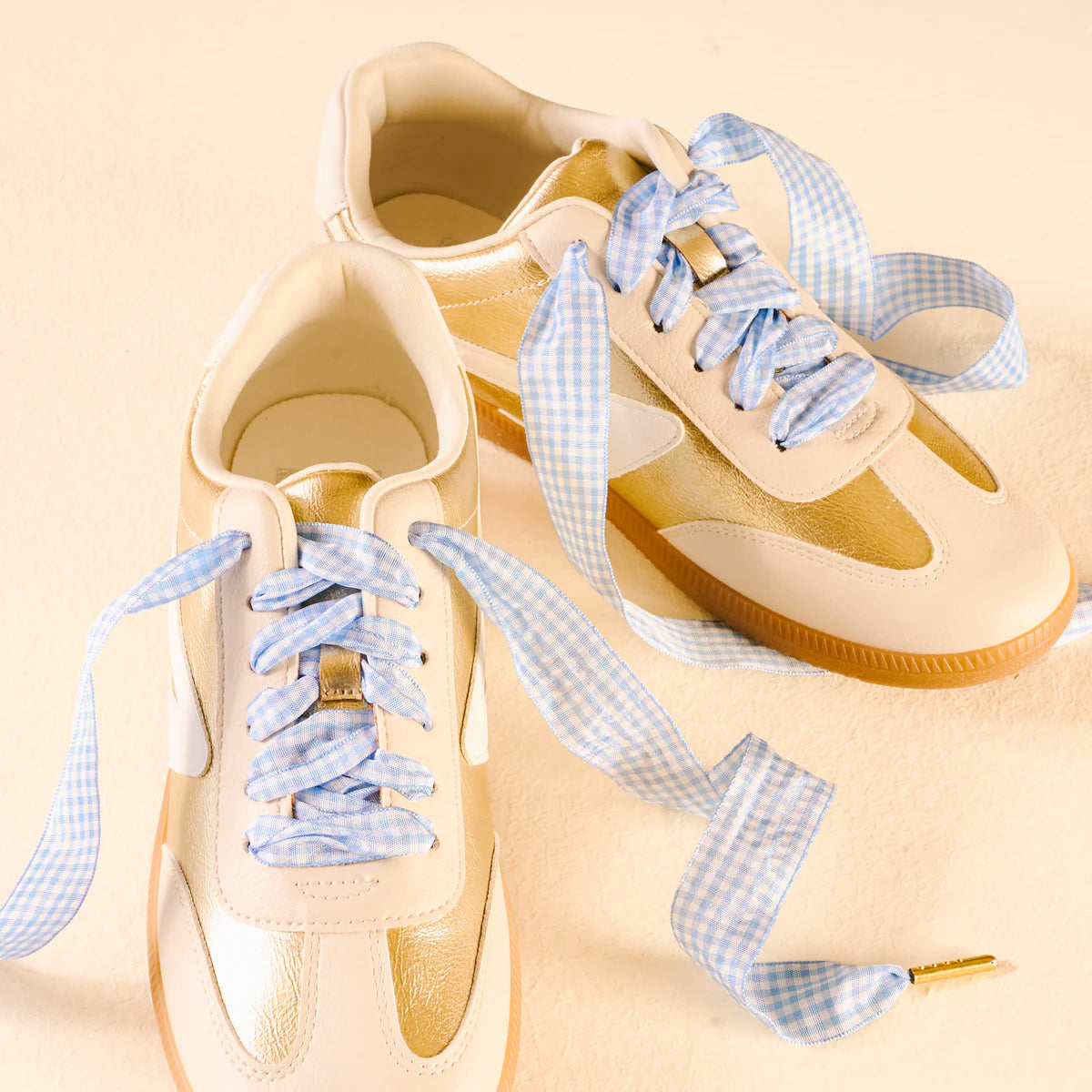 Step It Up Shoelaces- Gingham