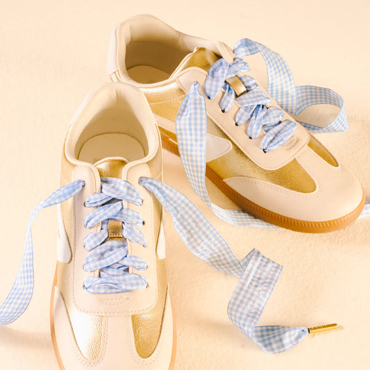 Step It Up Shoelaces- Gingham