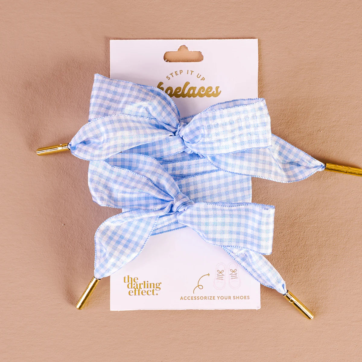 Step It Up Shoelaces- Gingham