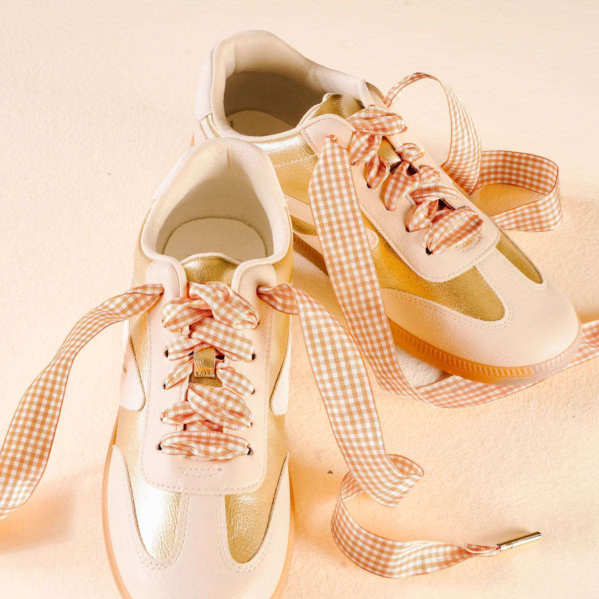 Step It Up Shoelaces- Gingham