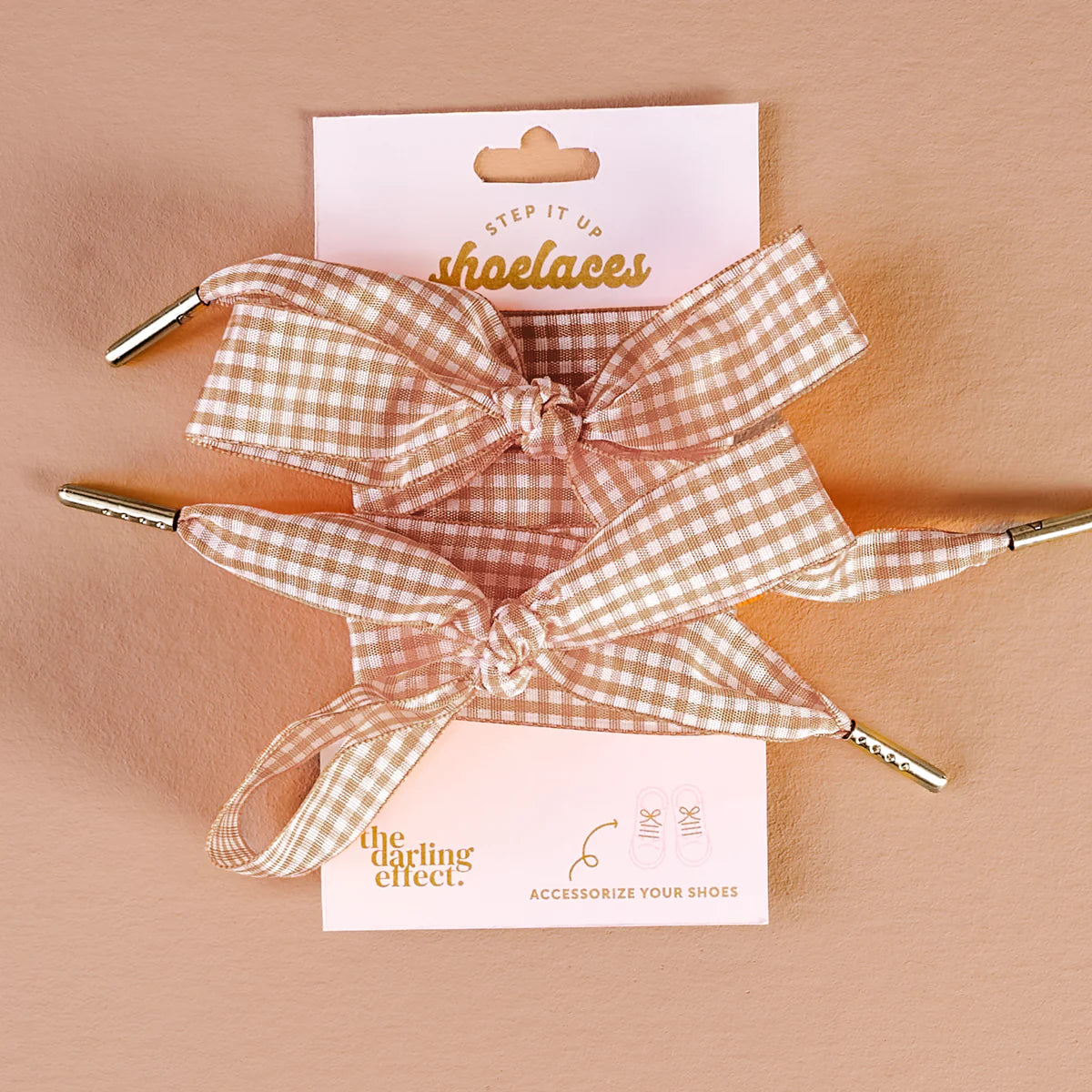 Step It Up Shoelaces- Gingham