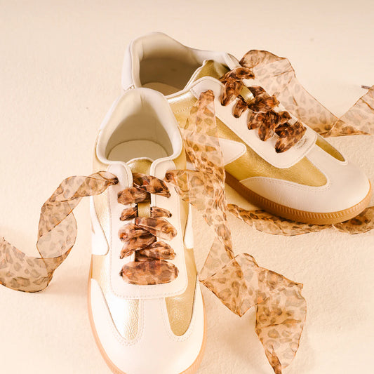 Step it Up Shoelaces- Sheer Cheetah