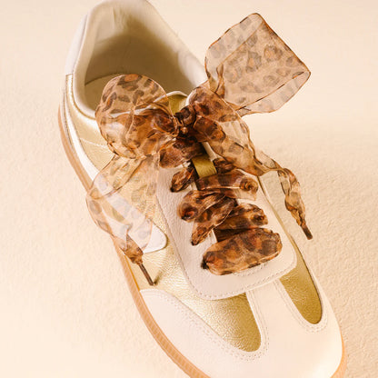 Step it Up Shoelaces- Sheer Cheetah