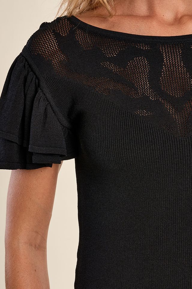 Flutter Sleeve Top