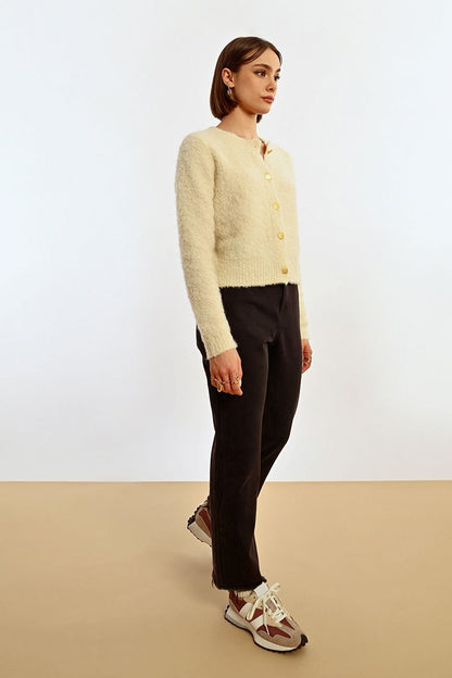 Boucle Knit Cardigan