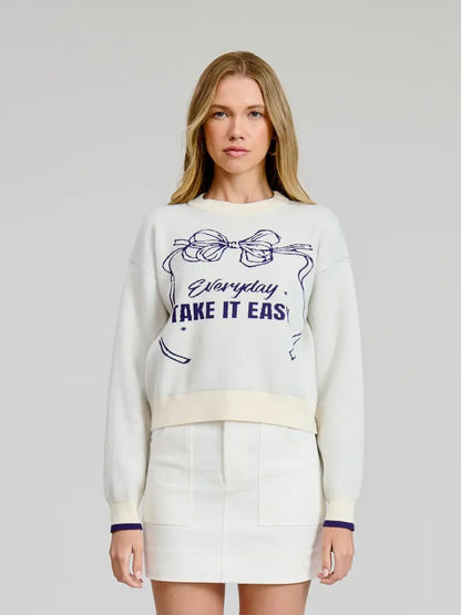 Take It Easy Graphic Sweater