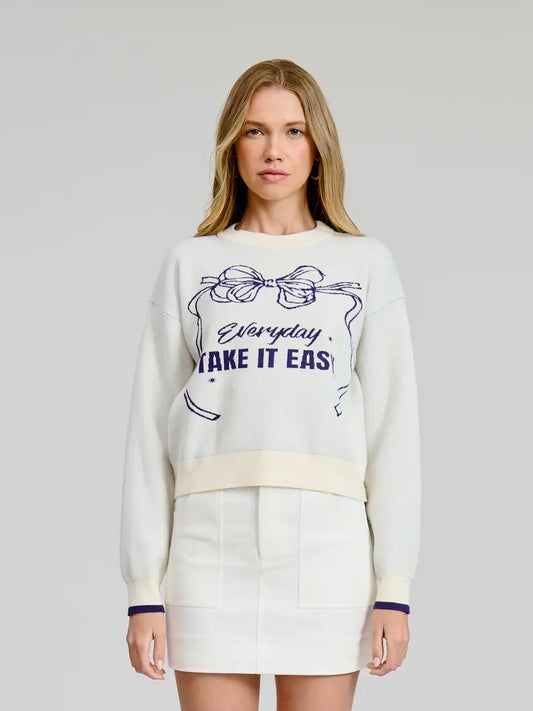 Take It Easy Graphic Sweater