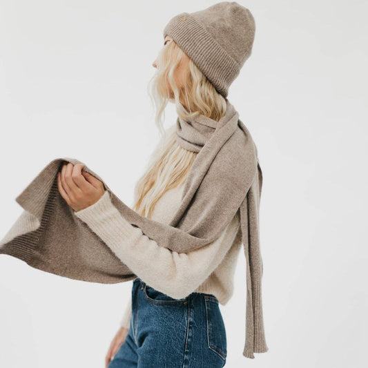 Cassidy Cashmere Wrap and Beanie Set