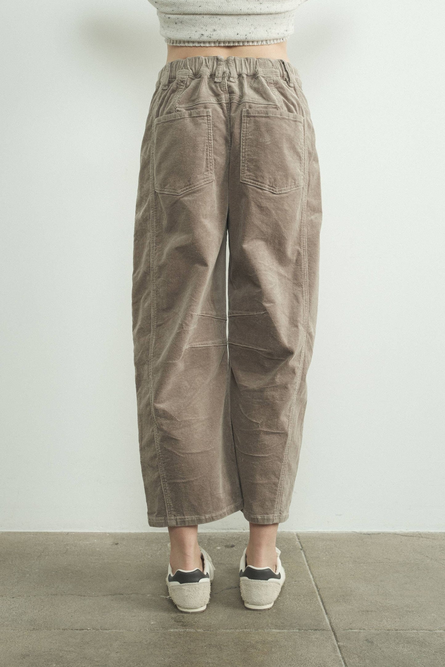 Relaxed Fit Cropped Barrel Cords