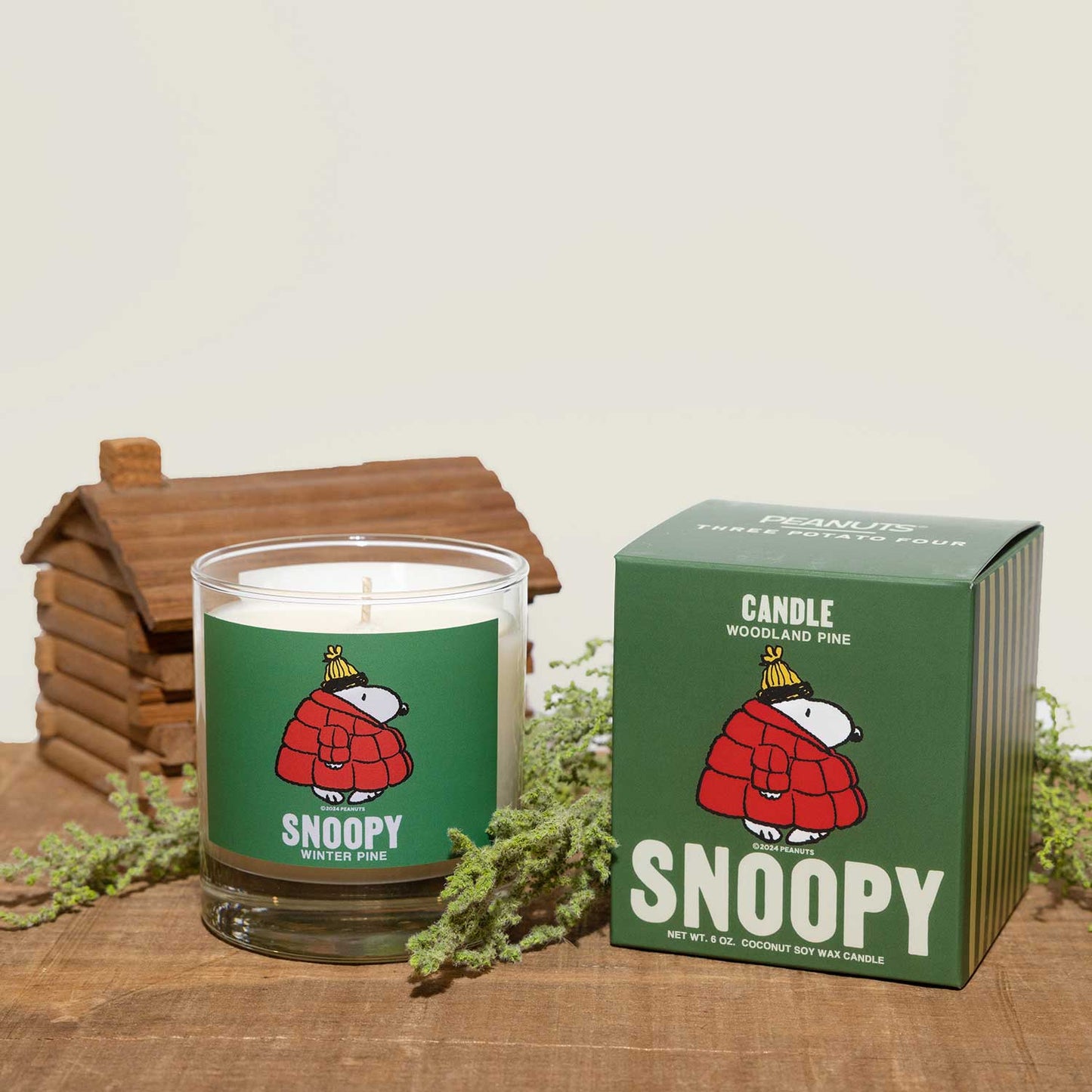 3P4 x Peanuts® Candle - Snoopy Puffy Coat (Pine)