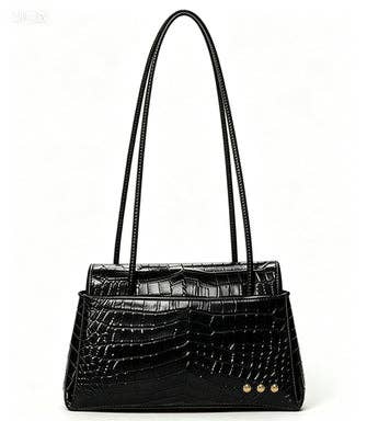 Kris Croc Embossed Shoulder Bag