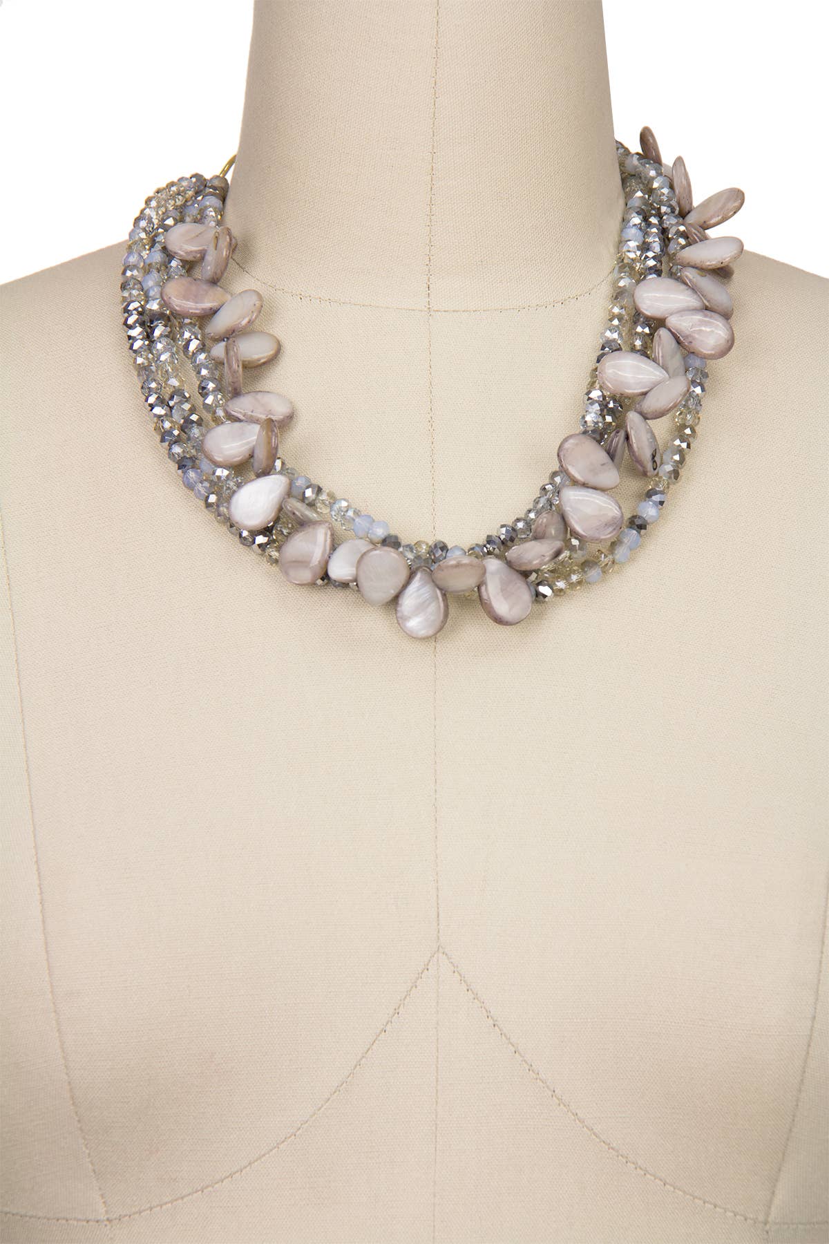 Cherai Multi Strand Pearl Necklace