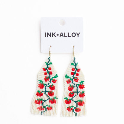 Delilah Beaded Fringe Earrings