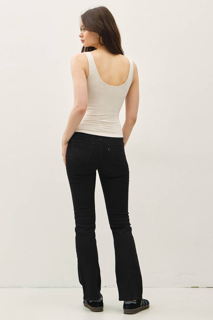 Double Lined Scoop Neck Tank