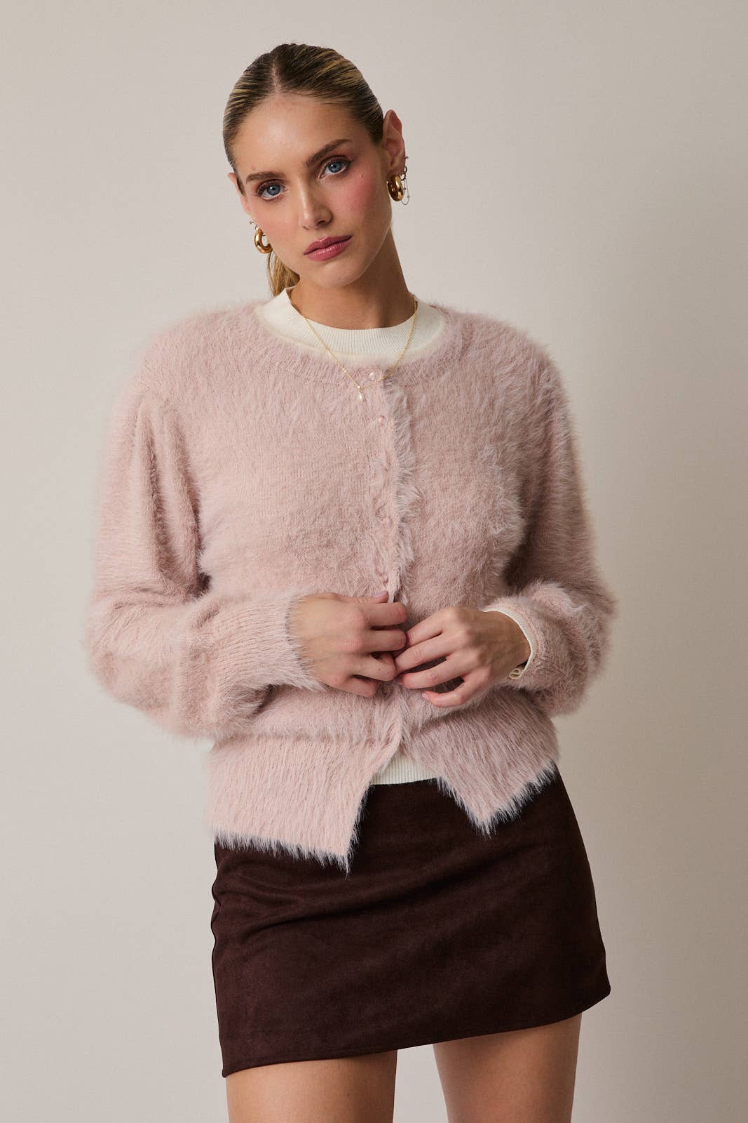 Fuzzy Cardigan