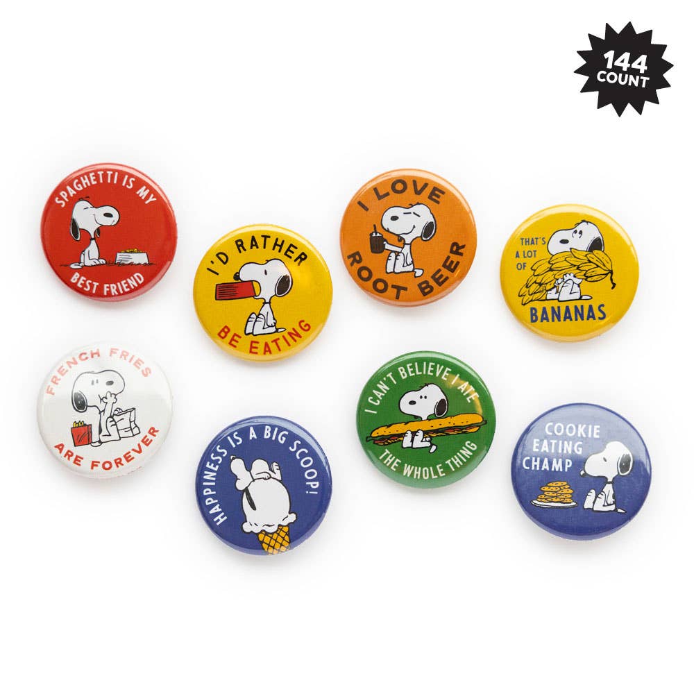 3P4 x Peanuts® - Snoopy Buttons (Food Edition)