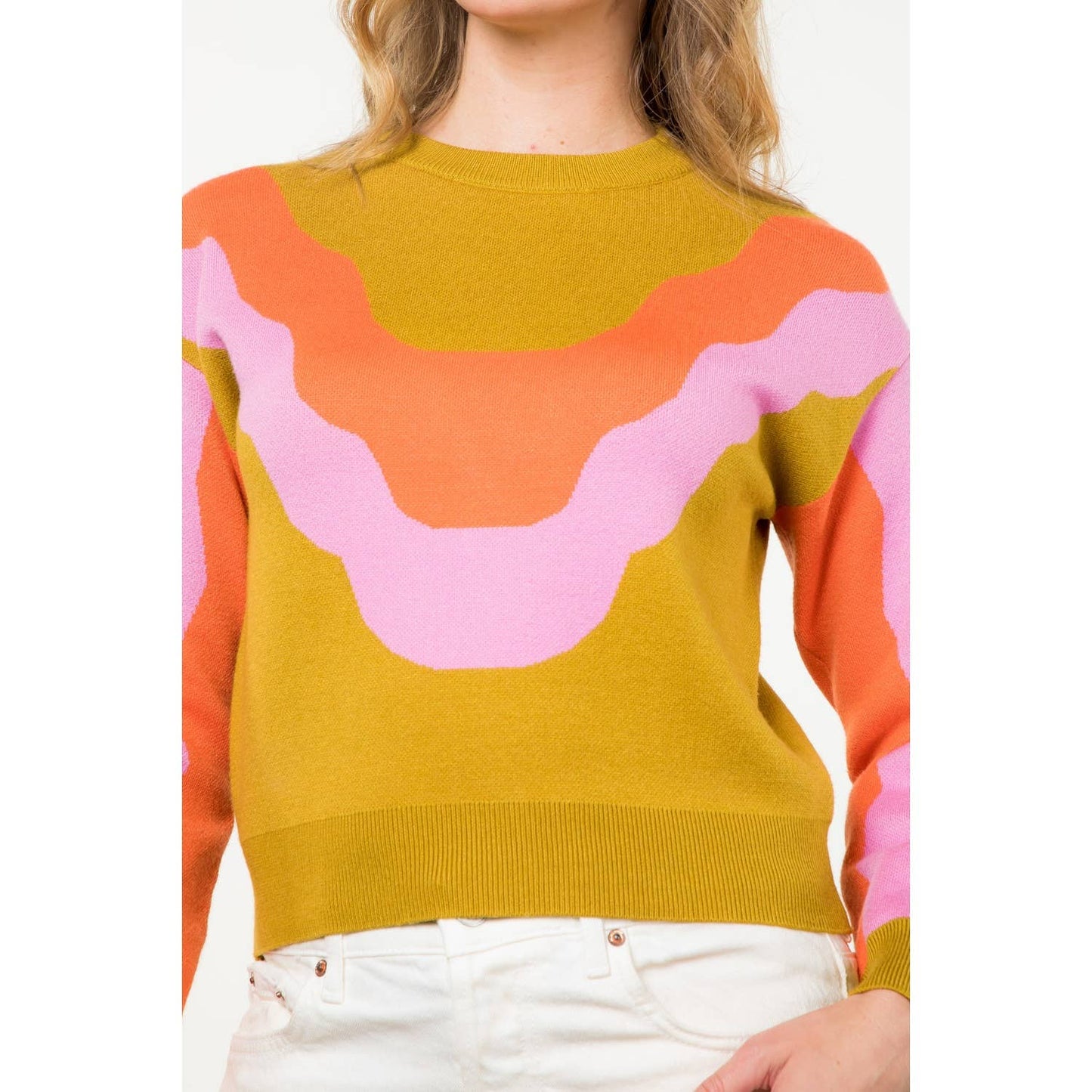 Multi-Color Wave Sweater