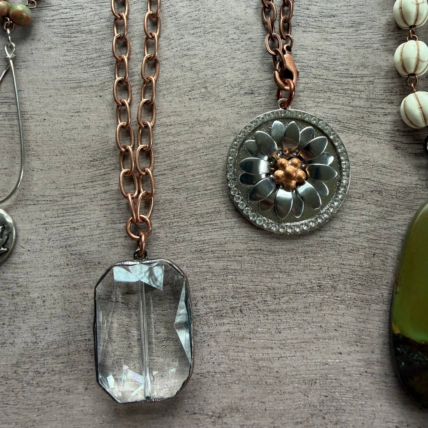 Copper Crowd 2 Necklaces