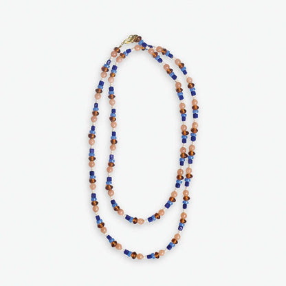 Sylvia Mixed Beads And Stones Long Necklace