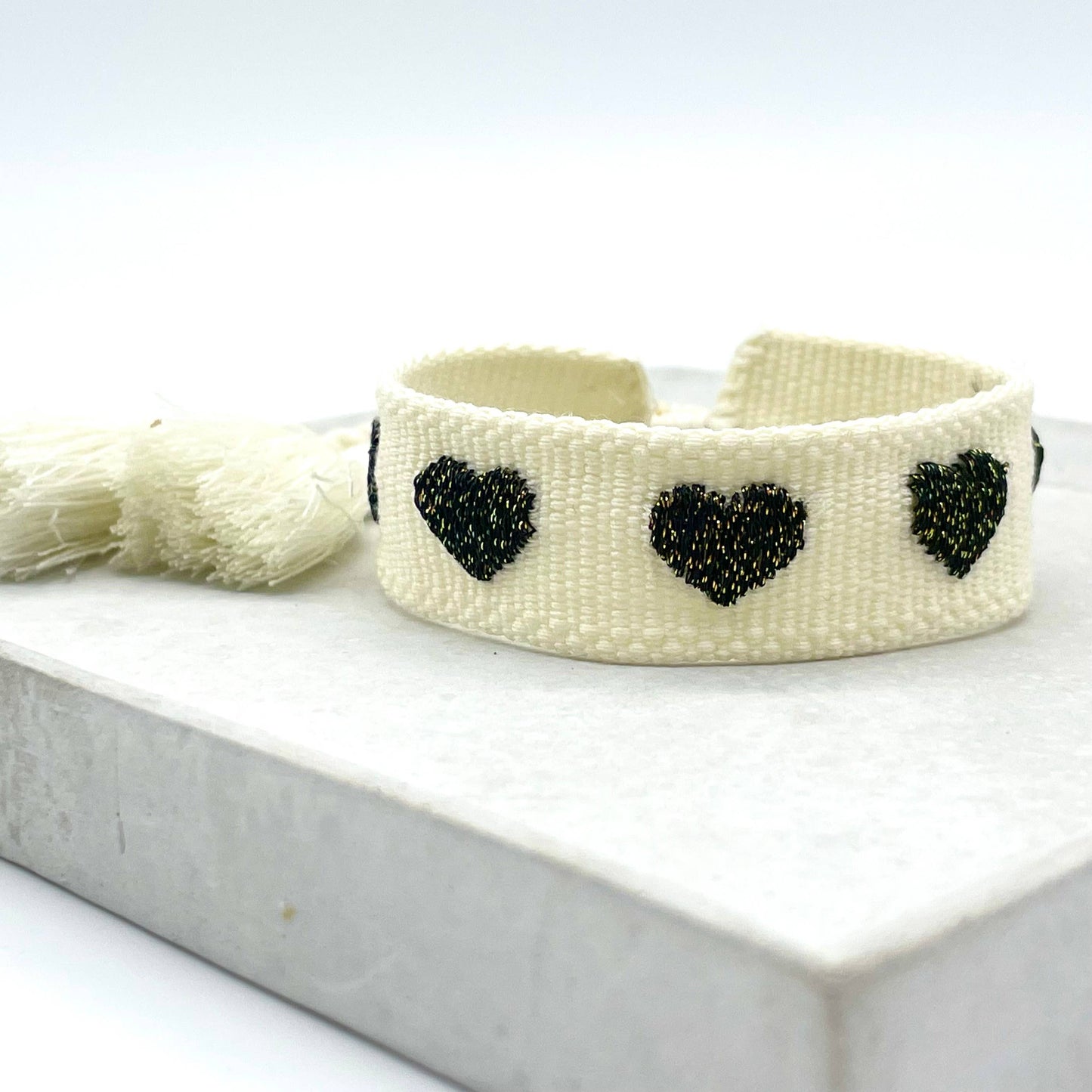 Woven Embroidered Statement Bracelets