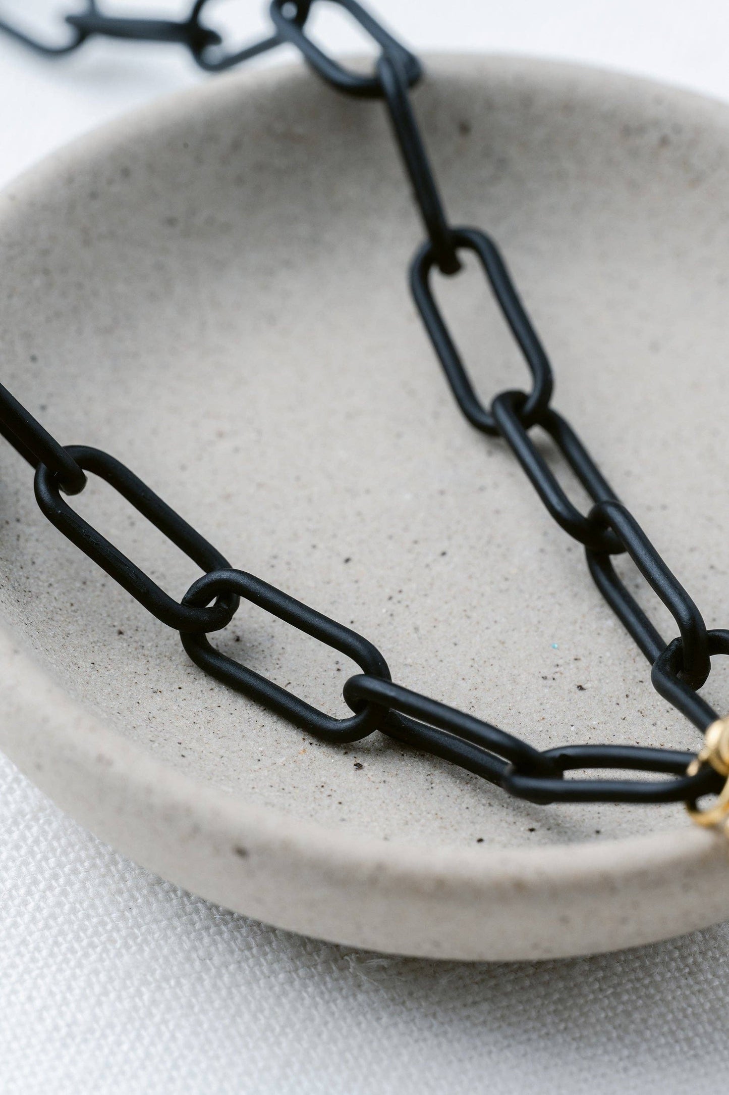 Midnight Aura Crystal and Chain Necklace