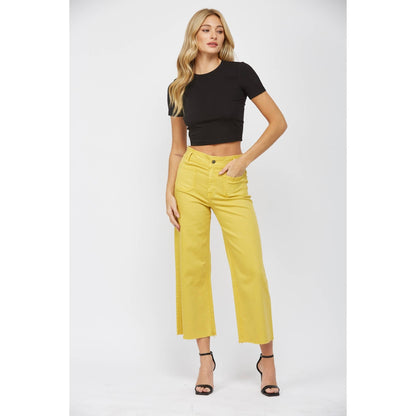 Cropped Wide Leg Pants