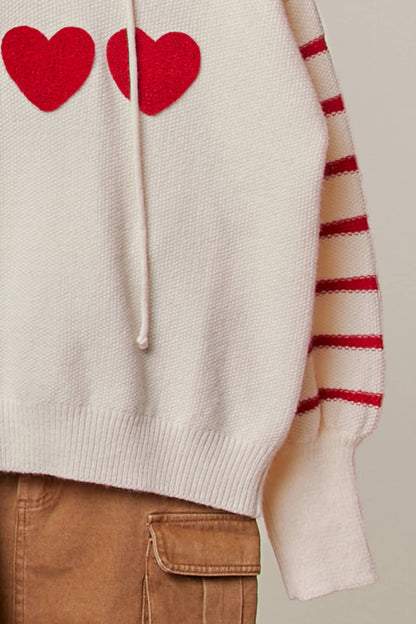 Hearts Sweater Hoodie