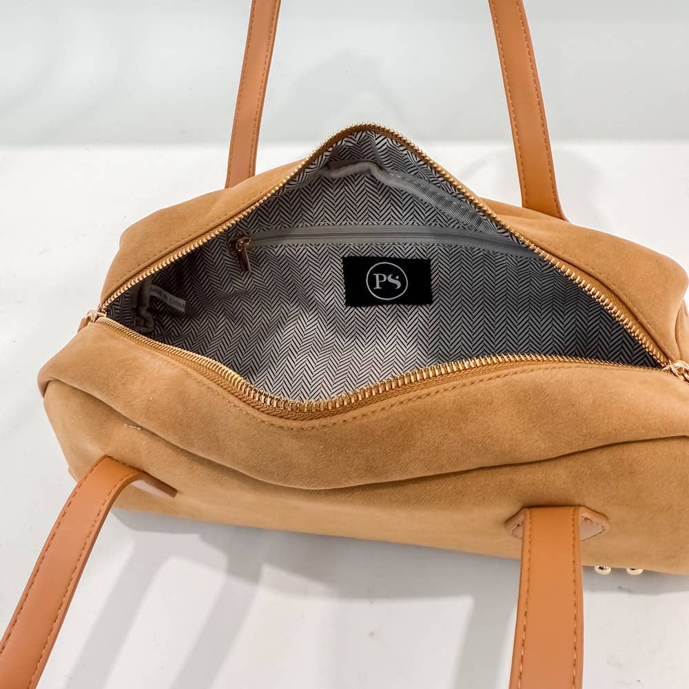 Sally Suede Shoulder Bag