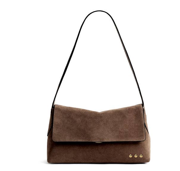 Miranda Suede Flap Crossbody