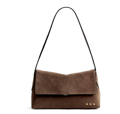 Miranda Suede Flap Crossbody