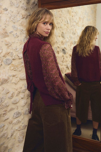 Open Back Sweater Vest