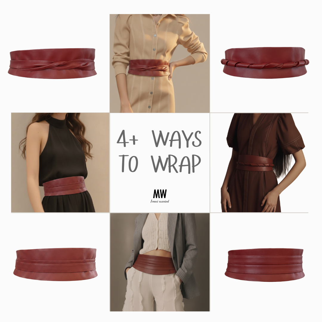 Obi Wrap Genuine Leather Belt