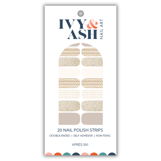 Après Ski | Cozy Neutral Glitter Mixed Mani Nail Wrap Set