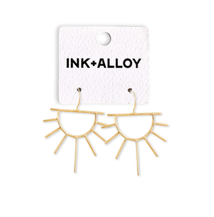 Gretchen Half Sun Threader Earrings