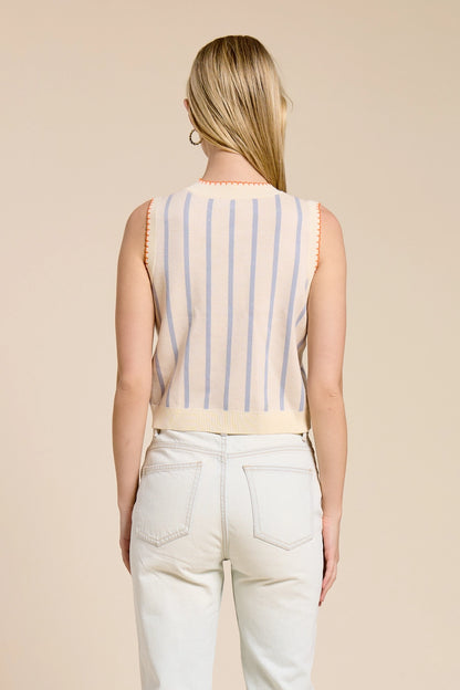 Café Riviera Sweater Vest Top