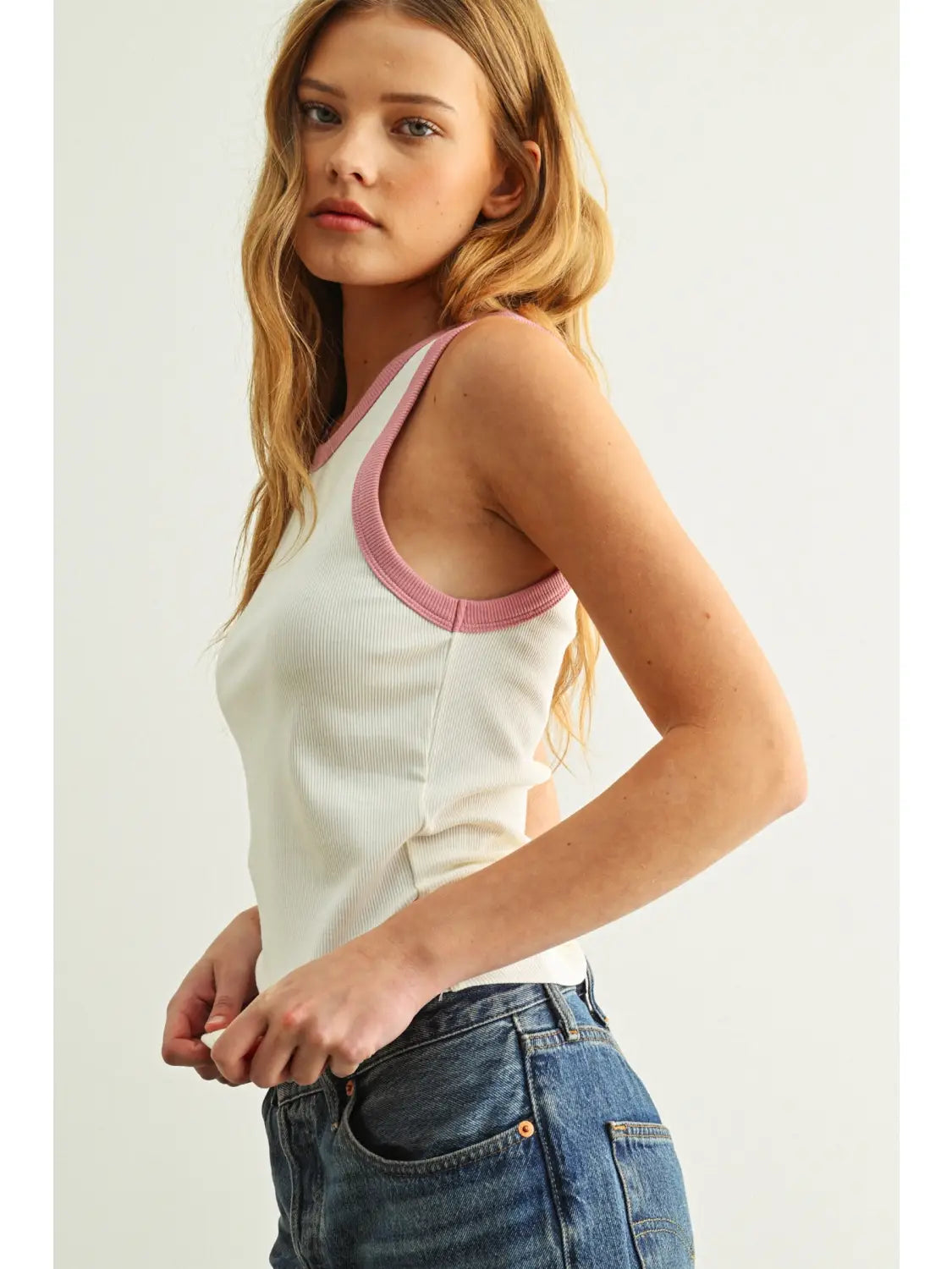 Color Contrast Tank Top
