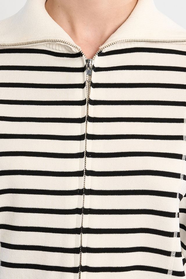 Stripe Sailor Sweatshirt Jacket