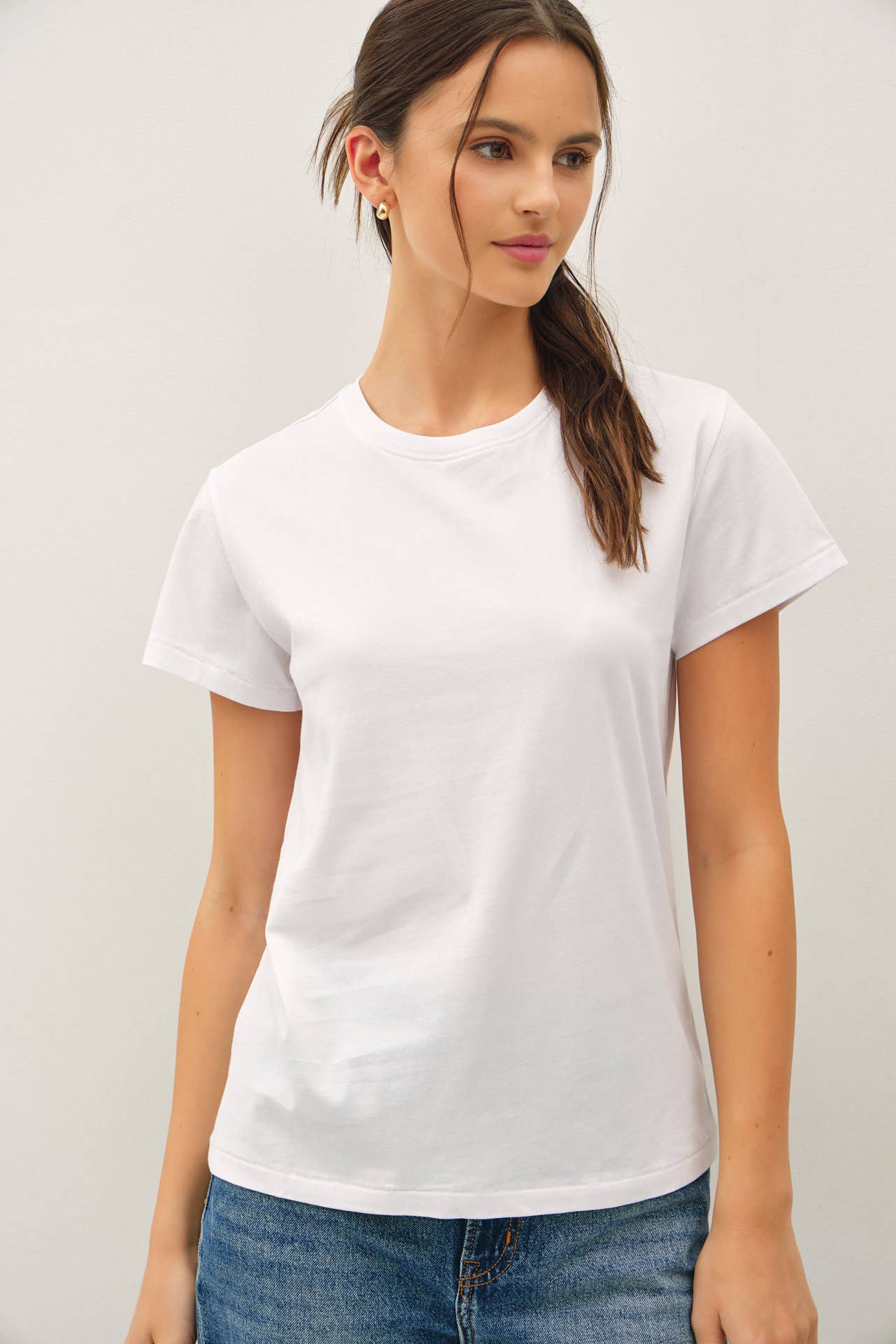 Crewneck Cotton Tee