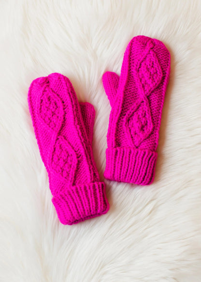 Cable Knit Mittens