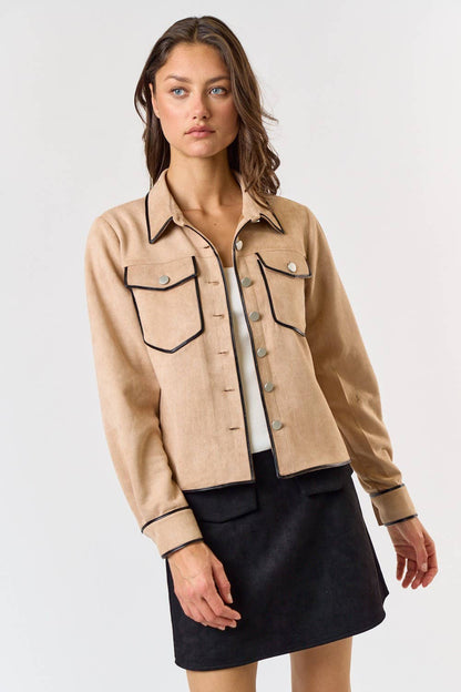 Suede Shirt Jacket