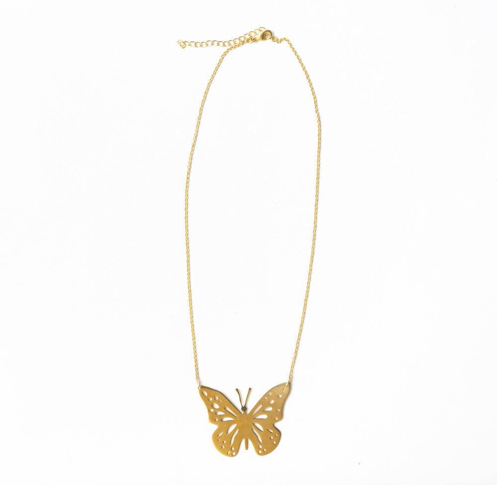Monica Butterfly Pendant Necklace