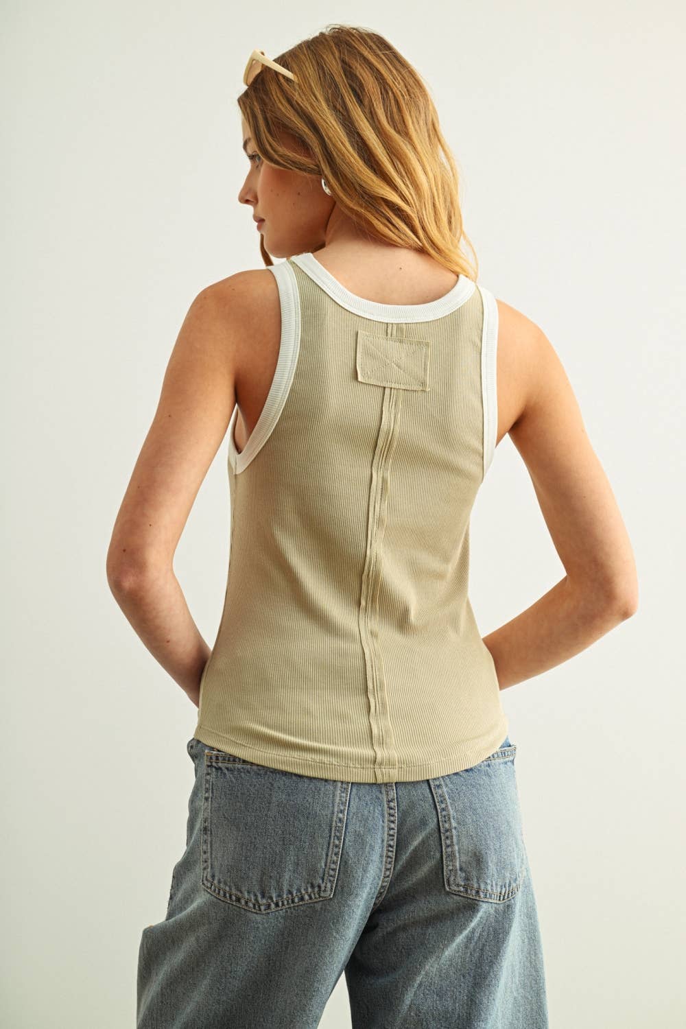 Color Contrast Tank Top