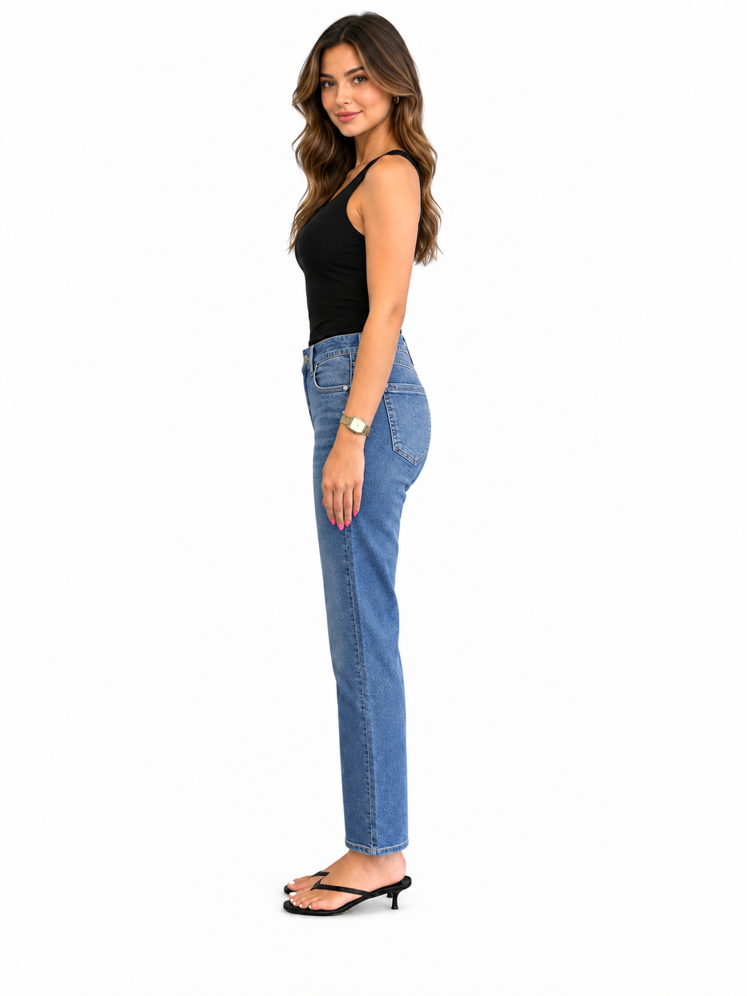 Petite Straight Leg Jean w/ Magic Waistband in Sloane